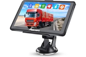 AWESAFE 7 Zoll Bluetooth Navigationsgerät für Auto und LKW – Europa 2024 Karten mit Lebenslangen Updates
