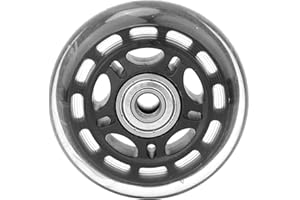 Uxsiya 3 Inch Casters Wheel ,Black Silent PU Industrial Skates Wheel Replacement Casters Wheel for Work Benches Art Tables Luggage Cart Accessories