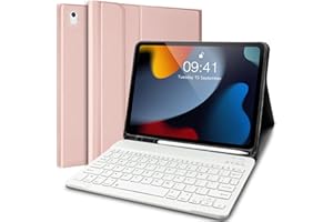 LACHESIS New iPad 10.2 Keyboard Case 9th Generation(2021)/ 8th Gen(2020)/ 7th Gen(2019), Slim Shell Lightweight Smart Case with Magnetically Detachable Wireless Keyboard for iPad Air 3, iPad Pro 10.5 2017
