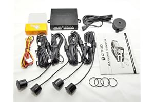 CISBO SB397 Parking Reverse Sensors Audio Buzzer Alarm Canbus Kit, Maroon, Set of 4