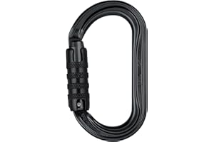 Petzl M33 a Tln Neuf OK léger Ovale Mousqueton, Triact-Lock, Noir