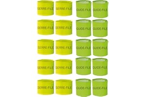 Line Shop Lot de BRASSARDS 10 Guide-File ET 10 Serre-File (S/M)