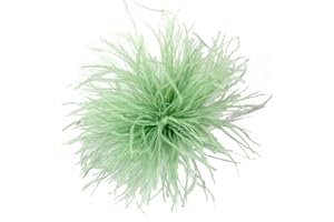 Gereiny Spilla di piume Piume Corpetti Decorazioni di stoffa Materiale di piume di struzzo Spilla Spille Piuma Spille da bavero per donna Uomo