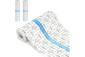 ATAUSD Tattoo Folie 2 Rollen,Tattoo Pflaster, 15cm x 2m Wasserdicht Transparent Bandage, Tattoo Folie Heilung, Tattoo Aftercare, Second Skin, Duschpflaster Bandage（2 Rollen 15 * 1m）