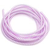 Spelt Charger Cable Cable Cord Protector Spiral Wrapping Case Protection (Laser Pink)