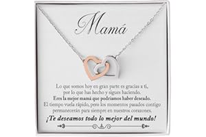 Bramart Collar para Mujer Esposa, Mamá, Novia, Hija, Amiga - Ideas de Regalos para ella, Aniversario de Matrimonio, Cumpleaños o Navidad - Estuche con DEDICATORIA incluido