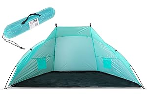 BESTIF Namiot Plażowy Parawan Składany Dla Dzieci Namiot Turystyczny Ochrona UV 220 x 110 cm