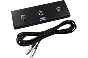 HQRP 3 Boutons Pédale d'ampli Guitare compatible avec Peavey 03582650 Replacement pour 6505 plus Tête