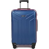 COTPOLY Petra Orta Boy Seyahat Bavul, COTPOLY Home ABS Valiz (Mavi-Kırmızı-Medium)