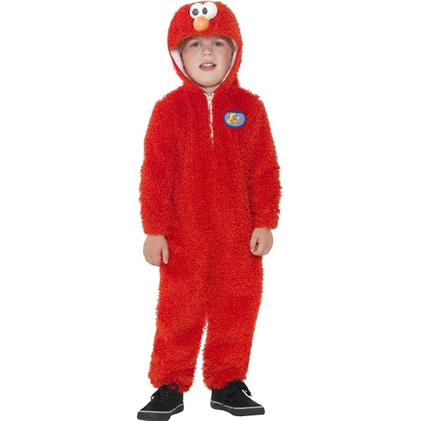 Barrio Sésamo Elmo Baby-Kostüm – Rotes Overall- Und Mützen-Set Für Die Kleinsten