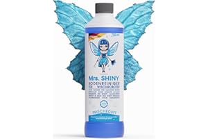 Mrs. SHINY - Détergent pour produit aspirateur laveur avec parfum de fraîcheur - produit nettoyant aspirateur laveur - nettoyant pour sol pour robot de nettoyage - pour tous les aspirateurs - 750 ml