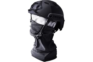 ‎TONGCAMO Tongcamo Militär Helm mit Multifunktionstuch Taktischer Helm Typ Fast PJ Airsoft Helm Sturzhelm für Airsoft Paintball Outdoor Freizeit