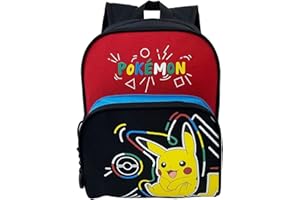 CYPBRANDS Pokémon plecak dla dzieci, plecak szkolny, rozmiar 30 cm, Pikachu, przybory szkolne, plecak, czarny, oficjalny produkt (CyP Brands), Czarny (Black), Estandar, Casual