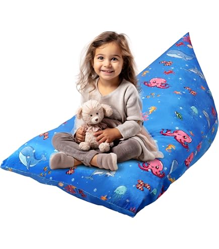 FANSU Pouf Poire Sans Remplissage, Couleurs Unies Polyester, Sac Haricots Pour Enfant Adulte, Salon Chambre Soft, Polyvalent de Rangement (100x120cm, Gentleman Grey FANSU Pouf Poire Sans Remplissage, Couleurs Unies Polyester, Sac Haricots Pour Enfant Adulte, Salon Chambre Soft, Polyvalent de Rangement (100x120cm, Gentleman Grey