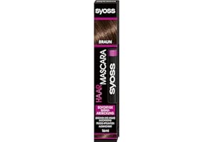 SYOSS Hair Mascara, Hair Colour Brown, Instant Grey Coverage, Pack of 1 (1 x 16 ml)