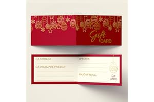 PRINTSERVIS Tessere Fedeltà Pieghevoli 10 Caselle Design NATALIZIO per Estetista Parrucchiera Massaggiatrice Negozi Barbiere, Fidelity Card Multiuso stampato su carta 350gr FIDELIZZA I TUOI CLIENTI 50 pz