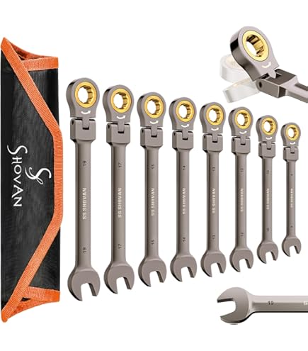 WIESEMANN 1893 Combination Spanner Set 8 Pcs. 8-19mm I Wrench Set In Tool Holder I With 15° Angled Ring Side For Easier Working I 80201 - Foto 2