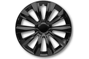 ‎ALBRECHT AUTO-ZUBEHÖR Albrecht 16 Zoll Radkappen schwarz für Stahlfelgen - Delta Radzierblenden aus hochwertigem Kunststoff - Langlebige Radblenden in originaler Albrecht Verpackung - Made in EU