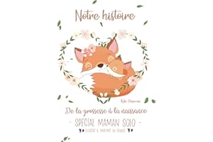 MES CARTES MATERNITÉ carnet de grossesse maman solo Renard - livre de grossesse - carnet essais et suivi bébé - carnet à remplir - Fabriqué en FRANCE