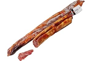 OLALLA 1.2 kg aprox Lomo Iberico de Bellota 100% Iberico Pata Negra - Embutidos Ibericos de Bellota Patanegra Envasados al Vacio - Manjar Iberico - Aroma Intenso Profundo y Lleno de Matices