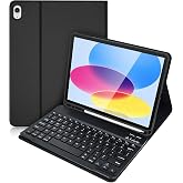 Fogy Apple Ipad (A16) 10. Nesil 2022/2025 Uyumlu Bluetooth T&uuml;rk&ccedil;e Q Klavyeli Kılıfı Siyah