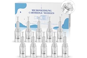 QUELLE 10 Stück Microneedling Nadeln 24 Pins Ersatz Dermapen Nadeln Microneedling Nadelpatronen Universal Micro Needling Nadeln mit Gewinde Port für Elektrischer Microneedling Pen EN99-10-24P