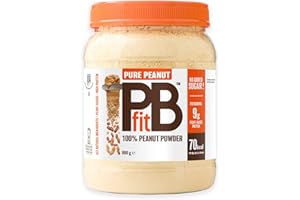 PBfit Beurre de Cacahuète en Poudre – 100% Naturel, Riche en Protéines, Faible en Matières Grasses – Sans Sucre Ajouté, Sans Gluten, Sans Additifs – Format 680 g