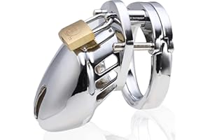 FUTURE OF YOUR PLEASURE SENSUAL Cock cage de acero inoxidable con candado y llaves Jaula de castidad para hombre Chastity cage male cinturón de castidad juguetes sexuales BDSM Bondage eróticos adultos anillo pene masculino N25-1
