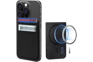 CloudValley für MagSafe Wallet, 5 Karten Halter, Kartenkalter für iPhone 16/15/ 14/13/ 12 Serie, Card Holder Magnetische Magnet Hülle Zubehör, Schwarz