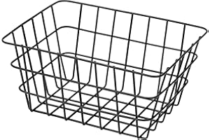 Wenko Corbeille Viana Noir mat, Panier de rangement tendance pour la salle de bain, le WC d'invités et l'ensemble de la maison 24371100 18 x 25 x 12 cm