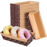 25 Rectangular Baking Paper Cake Moulds 17 cm | Paper moulds, 17 x 9.5 x 5 cm, Corrugated kraft paper, Self-supporting cake m