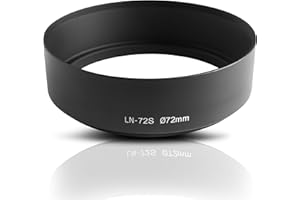 Ares Foto® 72mm Lens Hood. Paraluce in metallo (alluminio). Per Canon Sony Nikon Fujifilm Olympus Pentax Leica Tamron Sigma Tokina