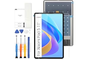 Arbilato Écran LCD pour Xiaomi Pad 5 écran Display Touch Screen Assembly avec Réparation Kit (11", Noir sans Cadre)