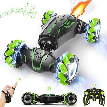 RC Voiture Télécommandée 2.4GHz 4WD Tout Terrain Rotation à 360 Degrés