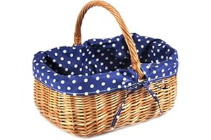 PM24 Korb Rattankorb Weidenkorb Einkaufskorb Picknickkorb Tragekorb Vollweide K12-014-SBW