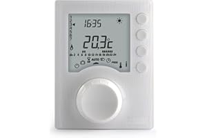 Delta Dore Thermostat programmable filaire Tybox 1127 pour chaudière, pompe à chaleur et poêle à bois. Programmation | Gestion du chauffage - 6053006