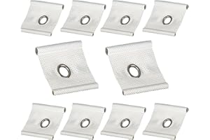BASETOUSUAL 10 Œillets de Passepoil Universels,Crochets pour Auvent,œillets de Canal pour Auvents de Caravane,Pièces et Accessoires pour Camping-Car,pour Rail de Fixation de Toit 5/6 mm – 7/8 mm