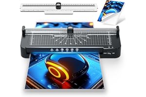 ‎KEJECTOR Laminiergerät A3 für A3 A4 A5 A6 A7 mit Laminierfolien, Heiß und Kalt Laminiergerät mit Papierschneider, Laminiermaschinen für Zuhause, Schule, Büro