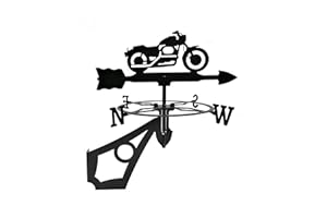 Dragon Laser Ltd., Vintage Motorbike Decorative Weathervane, Motorcycle, Gift for Bikers, WITH ANTI-RUST COATING**