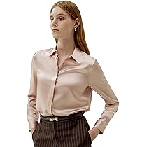 LilySilk Seiden T-Shirt Damen - Lässiges Kurzarm Hemd Aus 100% Maulbeerseide