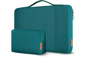 ‎DOMISO DOMISO Laptoptasche 14 Zoll Laptop Hülle Tasche Kompatibel mit 15 Zoll MacBook Air M4/A3241 M3/A3114 M2/A2941,Wasserabweisend Laptophülle Sleeve mit Zubehör Tasche,Türkis