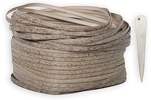 Rattan Park 55-60meters 9.0mm All-Weather Rattan + Weaving Tool,Rattan Repair Kit for Rattan Garden Furniture Set,Mottled Light Brown