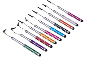 Yizhet 10x 2 en 1 Universelle Tactile Capacitif Stylos Stylet Stylus et Tous Téléphone Tablet avec écran