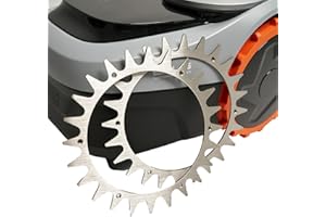 beos Punte in acciaio inox per Segway Navimow i105E & i108E – Lucidato – Fori per viti abbassati – Sbavatura – 12 viti in acciaio inox – Miglioramento della trazione per robot tosaerba – Punta Ø 256