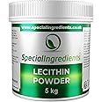 Lecithin Powder 5kg Premium Quality - Suitable for Vegans, Non-GMO, Gluten Free – Recyclable Container