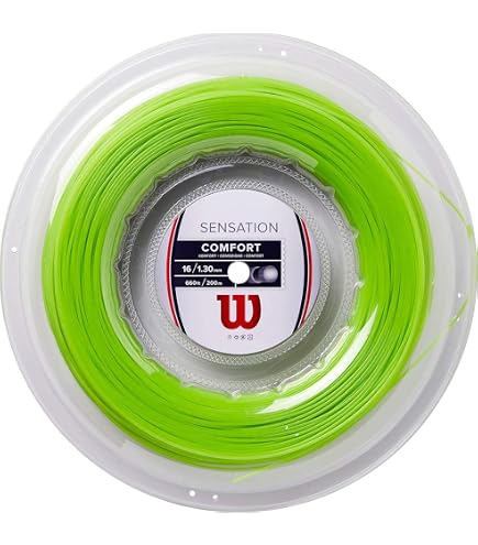 WILSON Synthetic Gut Power – Bobina Corda Da Tennis 200 M, Calibro 16/17, Bianco - 2
