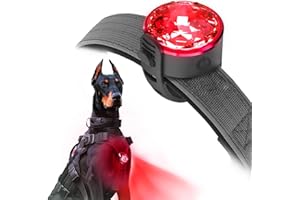 UMIONE PET Light: wodoszczelne światło dla psa, trwałe i idealne na nocne spacery (w opakowaniu prezentowym) (UMIONE-RED-01)