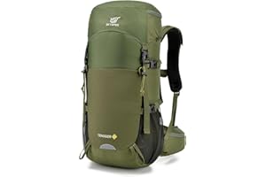 SKYSPER TENGGER plecak turystyczny 35 l/50 l, bardzo lekki, z wentylacją pleców i systemem picia, plecak trekkingowy z oddychającej siateczki 3D, poliester, na kemping, do aktywności na świeżym