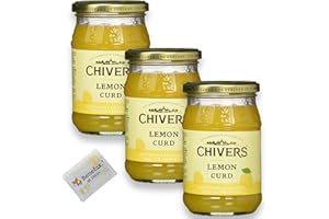 Chivers Lemon Curd Sparpackung 3x 320g + Benefux. Erfrischungstuch