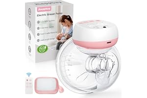 Jheppbay Sacaleches Electricos Portátil e Inalámbrico - Jheppbay Sacaleches Manos Libres con 12 Niveles y 3 Modos, Sin BPA, con Función de memoria, Extractor de Leche Materna con Control Remoto
